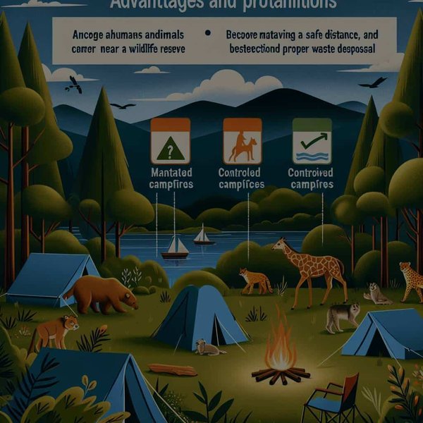 Quels sont les avantages et précautions d'un camping à proximité d'une réserve de faune?